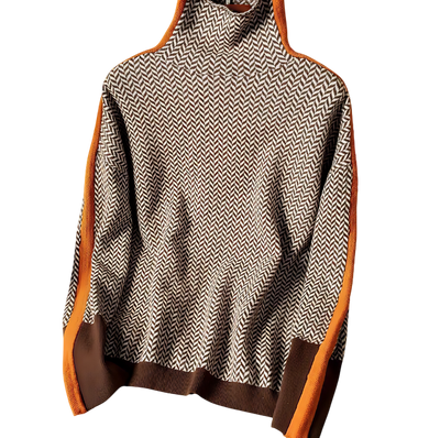 Nowoczesny Sweter Zimowy - Długi Rękaw