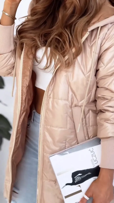 Modny PłAszcz Z Kapturem | Minimalistyczny