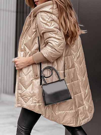 Modny PłAszcz Z Kapturem | Minimalistyczny