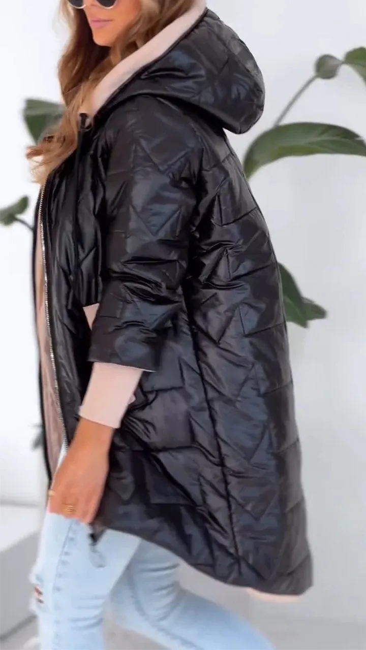 Modny PłAszcz Z Kapturem | Minimalistyczny