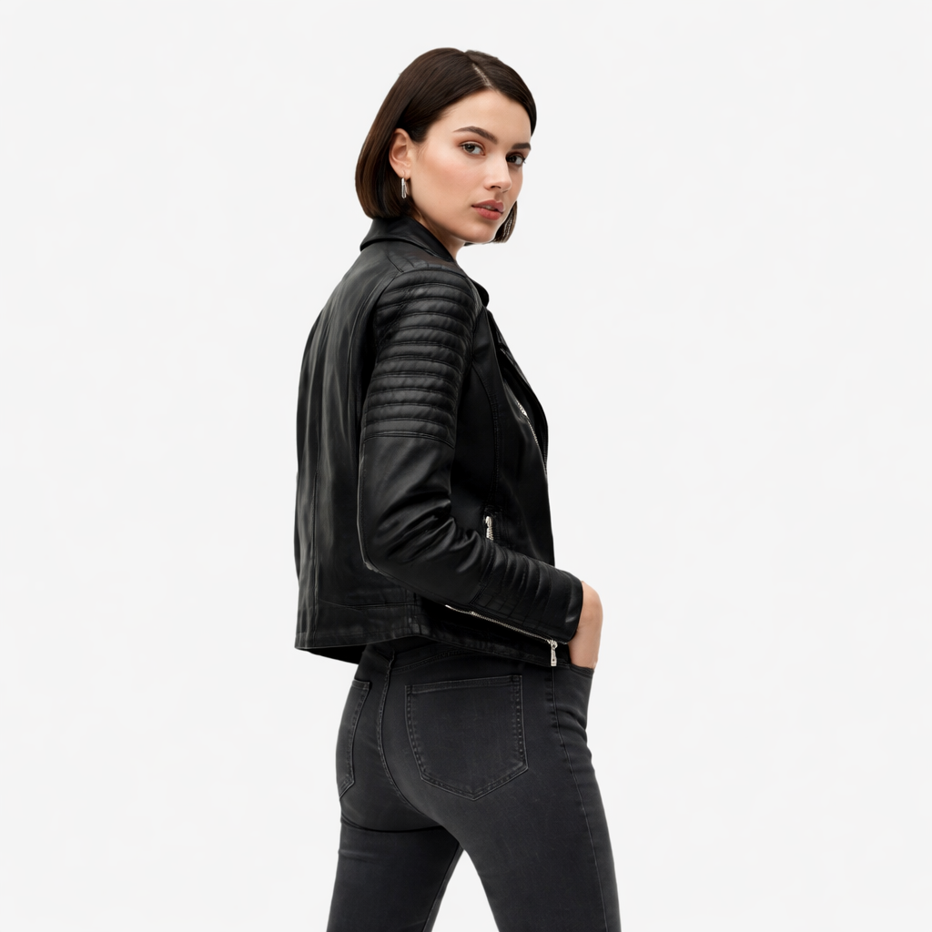 Ramoneska Damska Czarna Biker