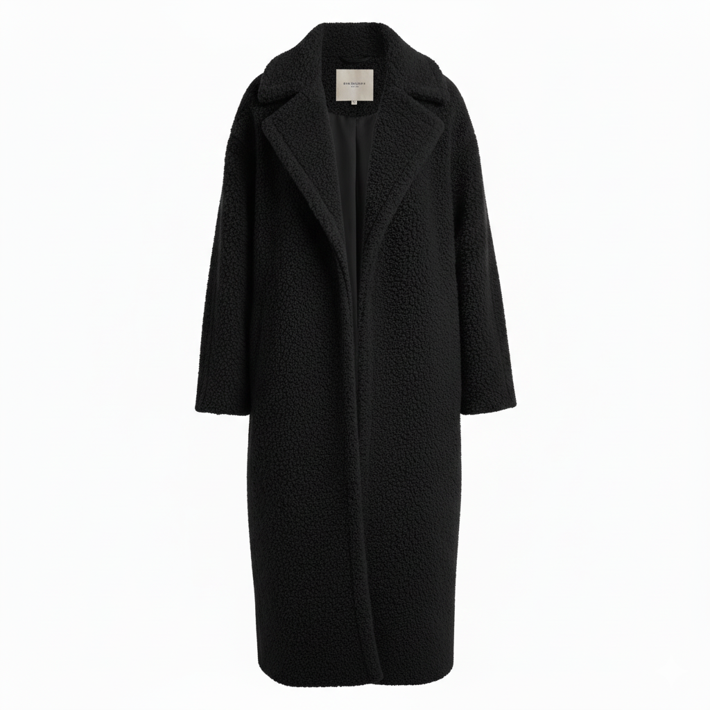 Jednorzędowy Płaszcz Trencz – Zimowy Długi Płaszcz