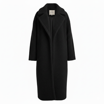 Jednorzędowy Płaszcz Trencz – Zimowy Długi Płaszcz