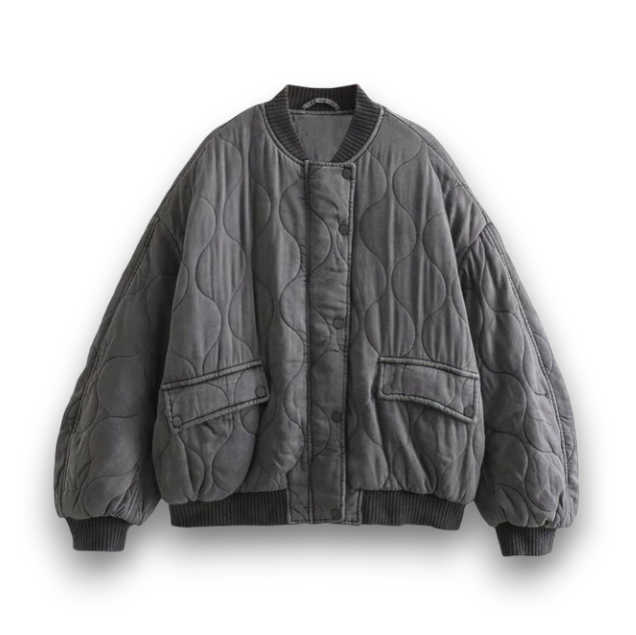 Zimowy Płaszcz w Luźnym Kroju - Styl Codzienny