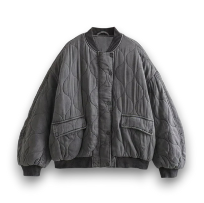 Zimowy Płaszcz w Luźnym Kroju - Styl Codzienny