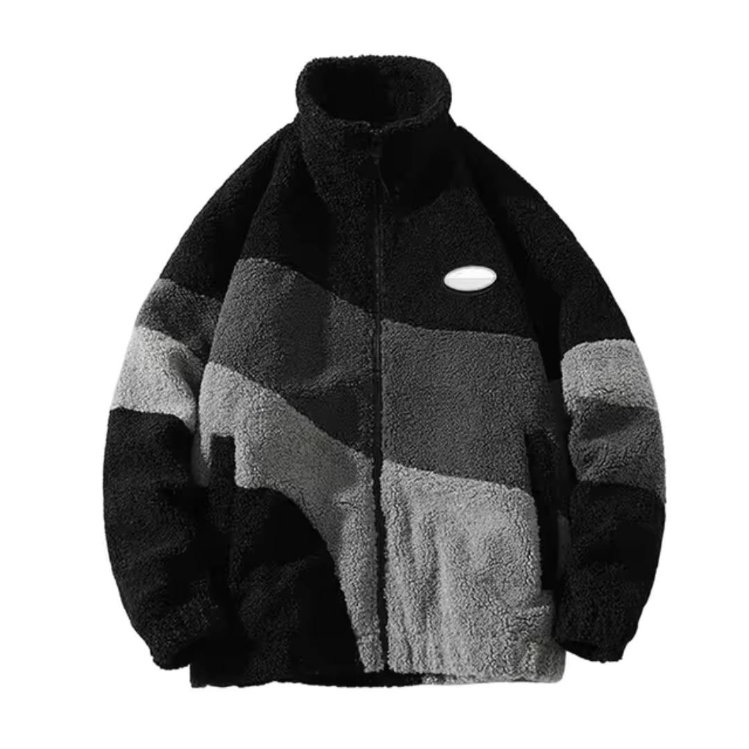 Vintage Kurtka Z Okrągłym Dekoltem | Uniwersalny Design