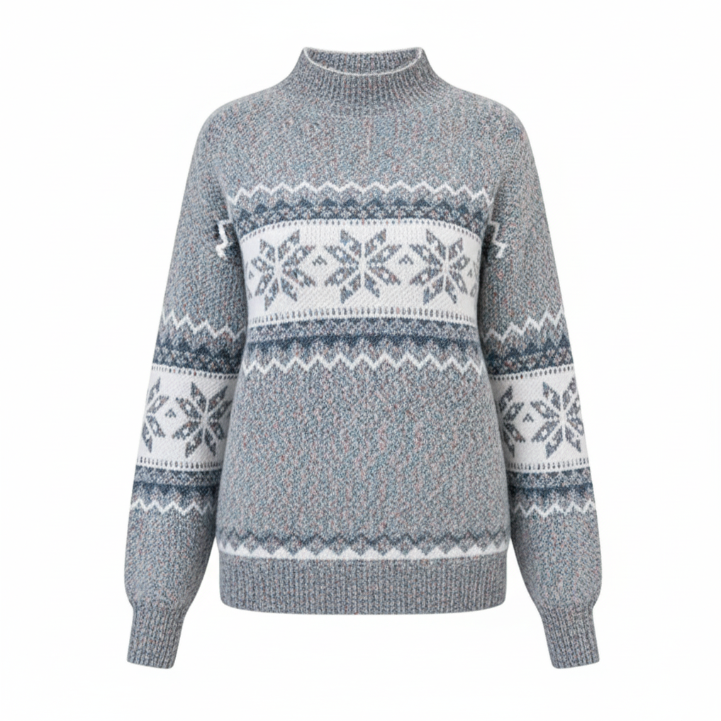 Sweter z Długim Rękawem - Zimowy Przytulny