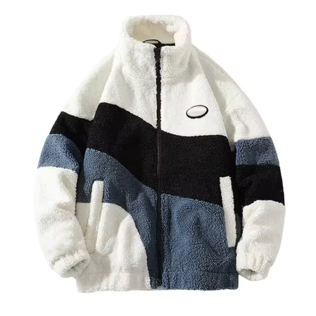 Vintage Kurtka Z Okrągłym Dekoltem | Uniwersalny Design