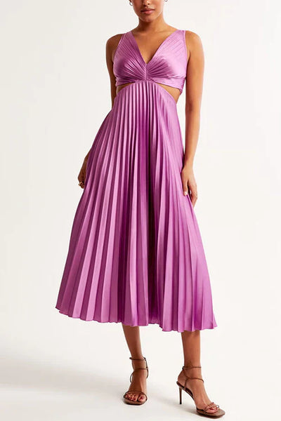 Stylowa Plisowana Sukienka | Maxi