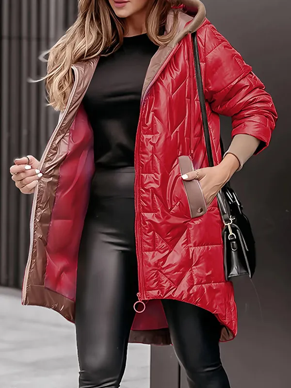 Modny PłAszcz Z Kapturem | Minimalistyczny