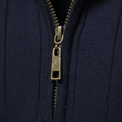 Nowoczesny Sweter z Półzamkiem – Pulower z Długim Rękawem