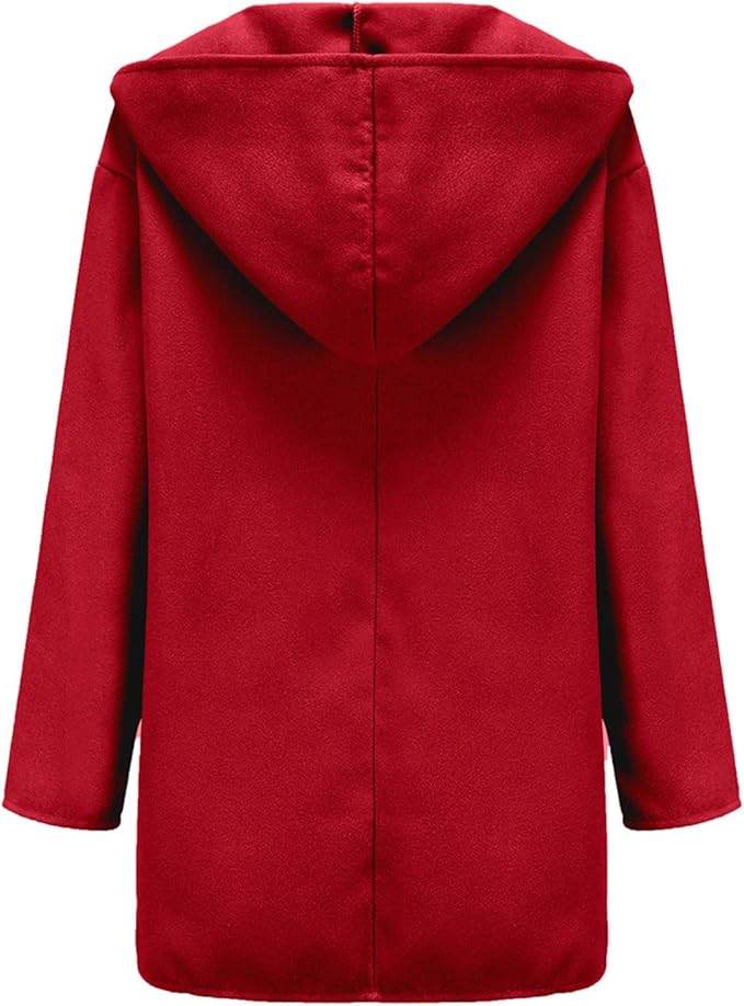 Zimowy Płaszcz Trencz z Kapturem – Stylowy Płaszcz Długi