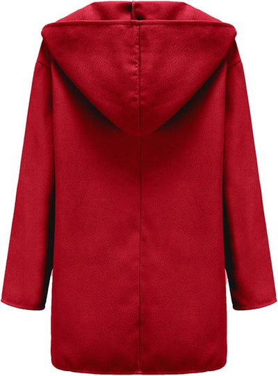 Zimowy Płaszcz Trencz z Kapturem – Stylowy Płaszcz Długi