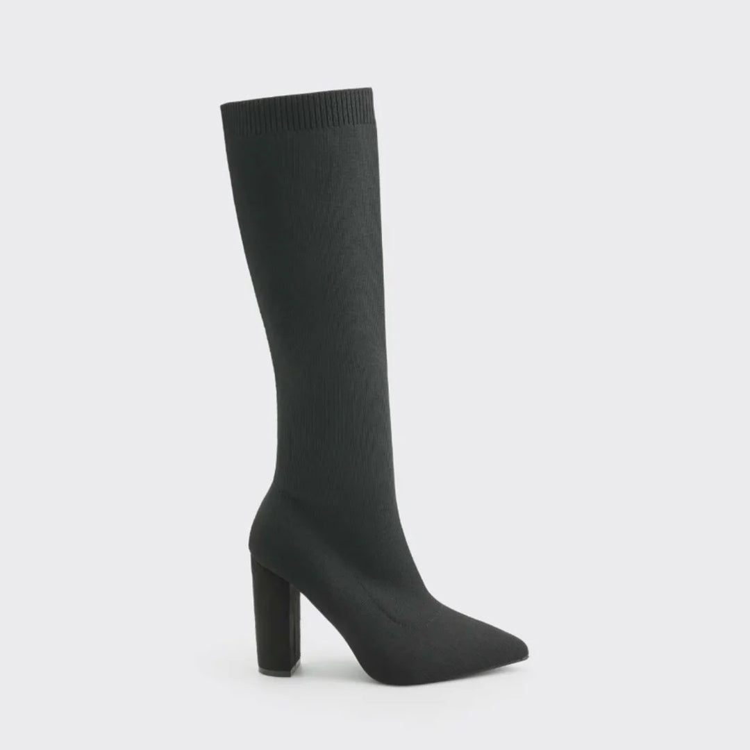 Wysokie Buty z Eleganckim Wykończeniem – Modny Akcent na Sezon