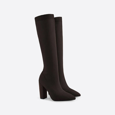 Wysokie Buty z Eleganckim Wykończeniem – Modny Akcent na Sezon