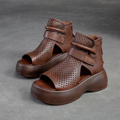 Sandały na Retro Koturnie | Eleganckie
