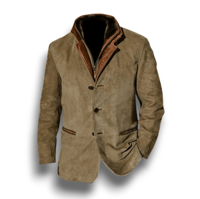 Gruba Kurtka w Stylu Vintage – Klasyczne Dopasowanie