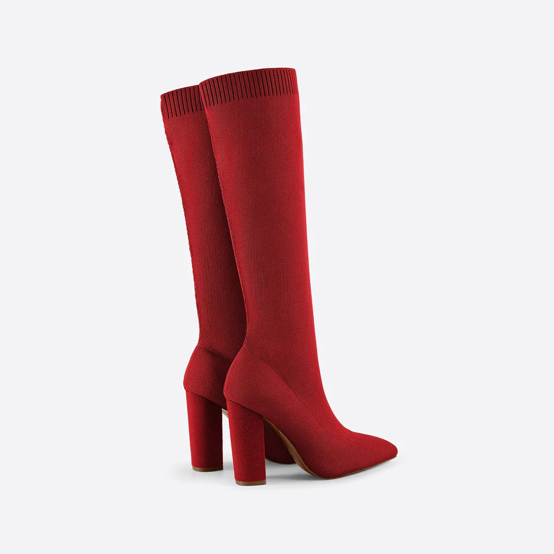 Wysokie Buty z Eleganckim Wykończeniem – Modny Akcent na Sezon
