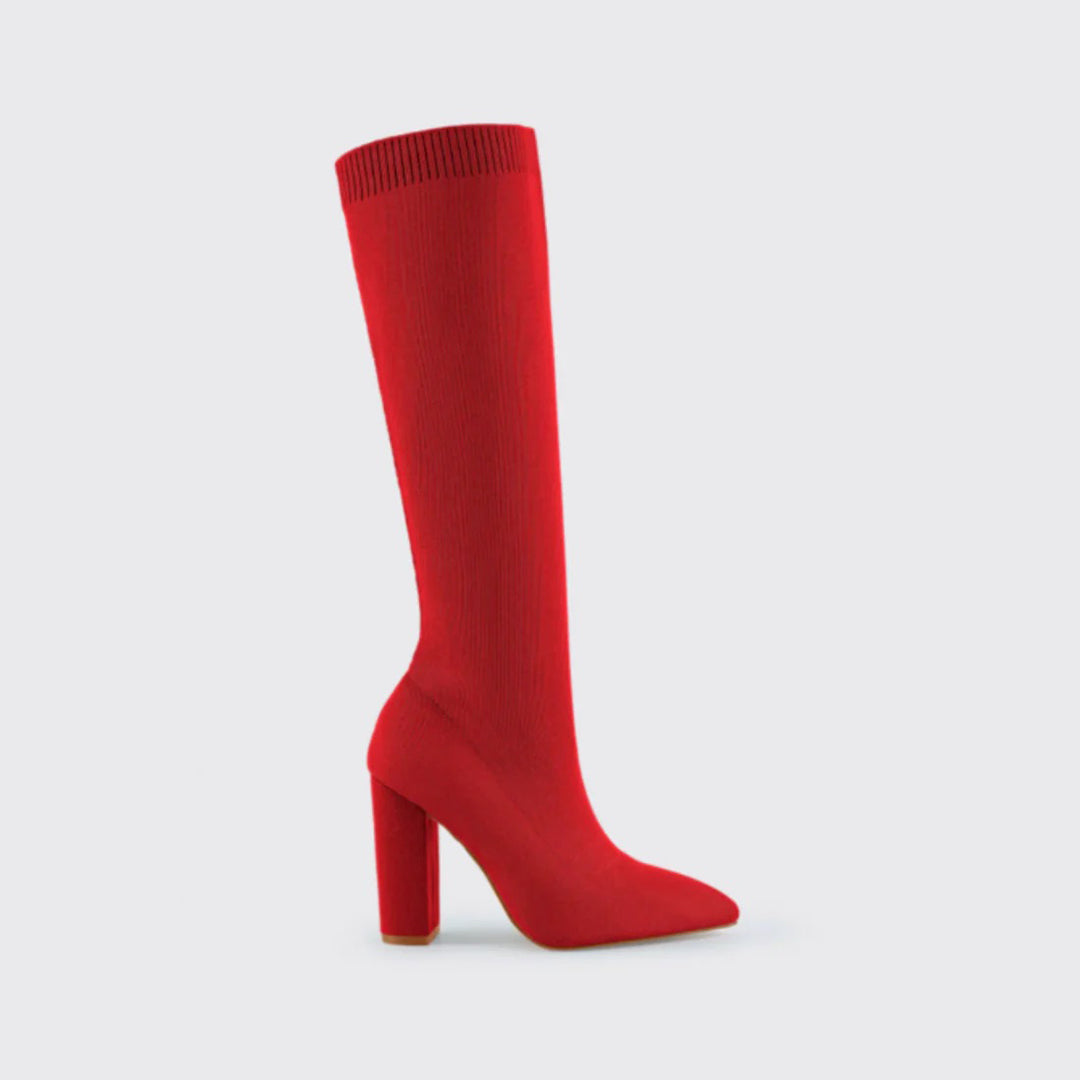 Wysokie Buty z Eleganckim Wykończeniem – Modny Akcent na Sezon