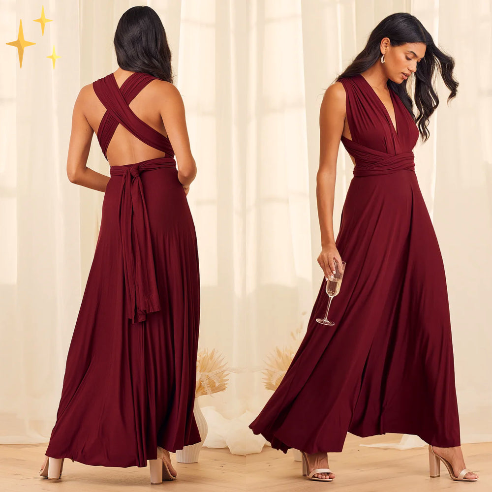 Stylowa Sukienka Kopertowa | Maxi