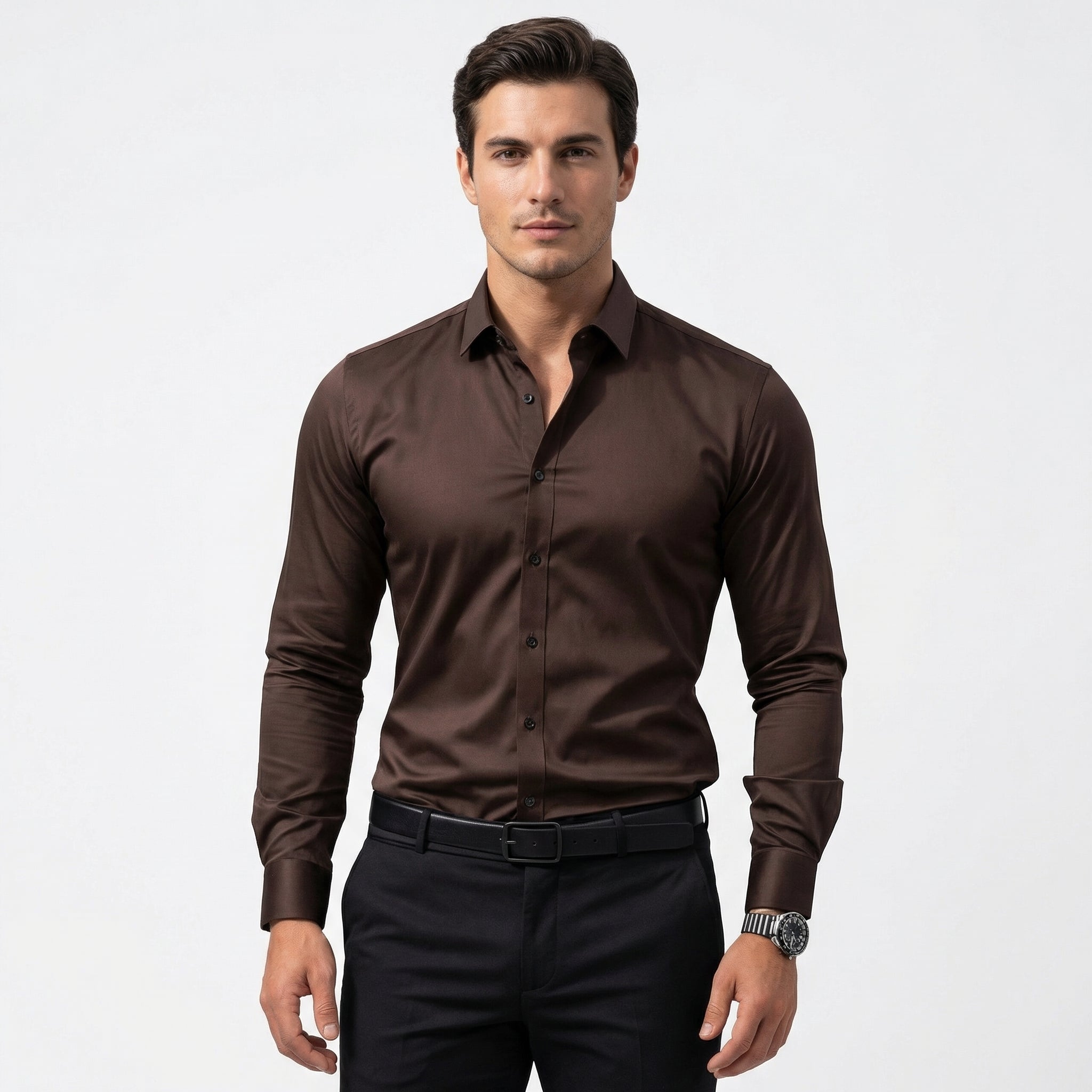 Koszula Męska Slim Fit Bez Prasowania