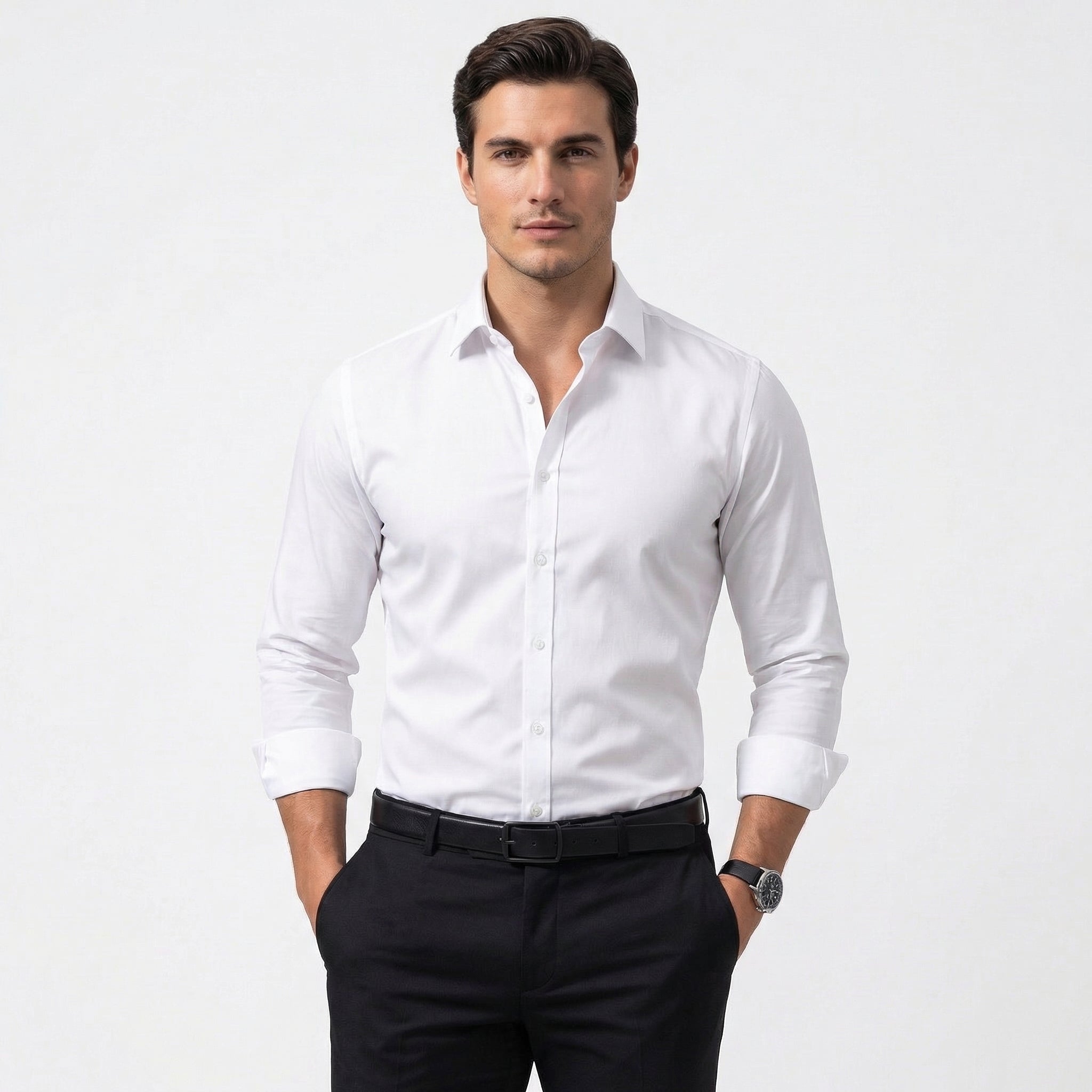 Koszula Męska Slim Fit Bez Prasowania