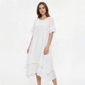 Sukienka Midi Damska Gładka