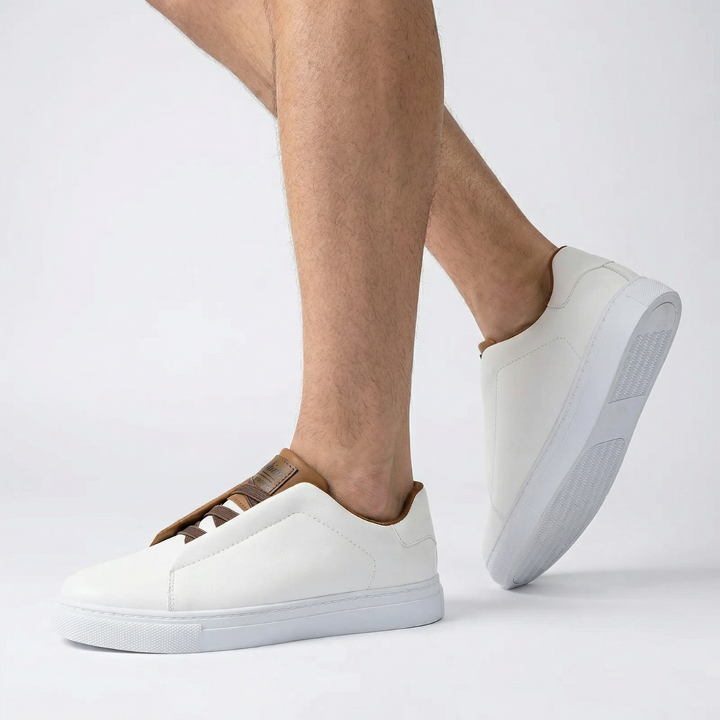 Sneakersy Męskie Wsuwane Bez Sznurówek