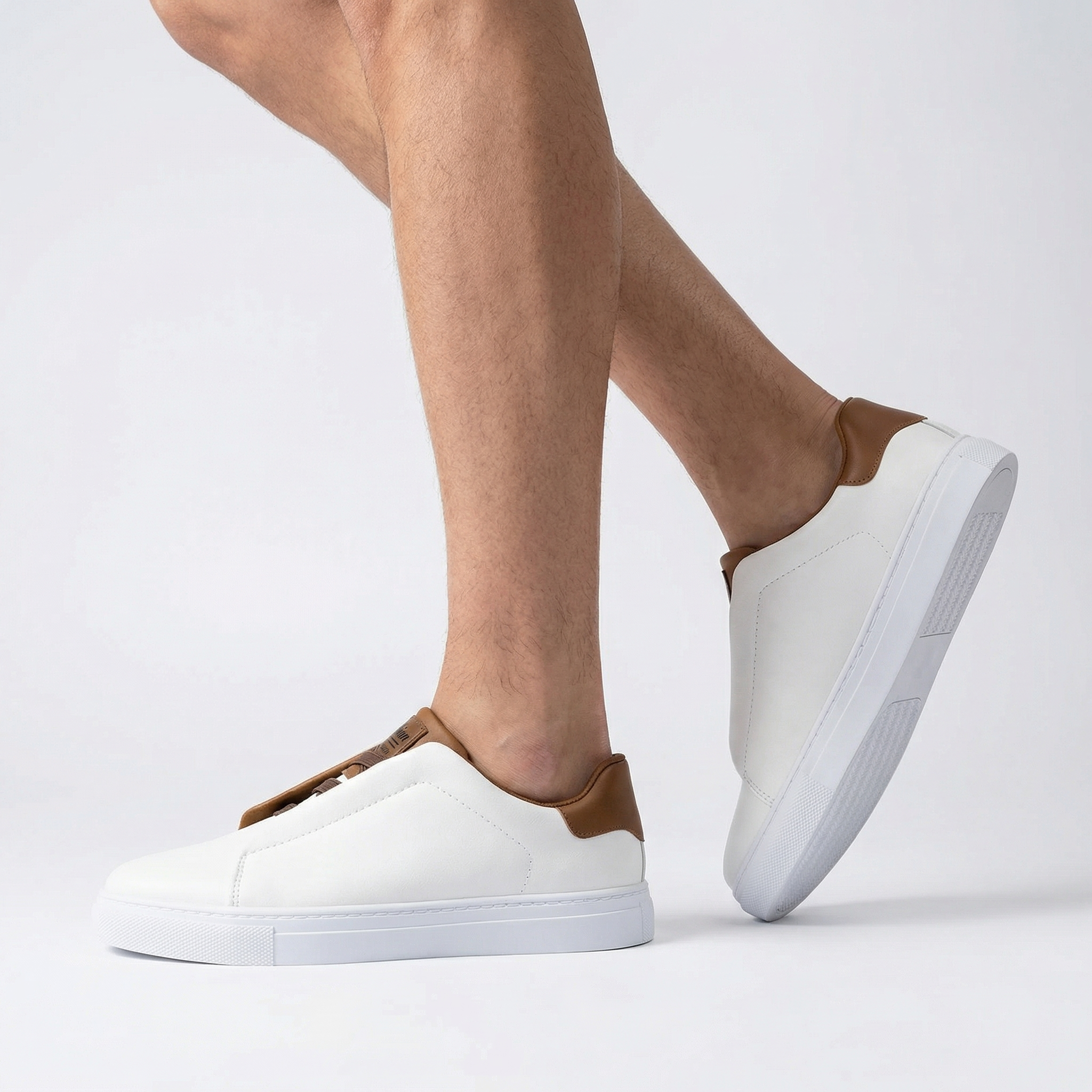 Sneakersy Męskie Wsuwane Bez Sznurówek