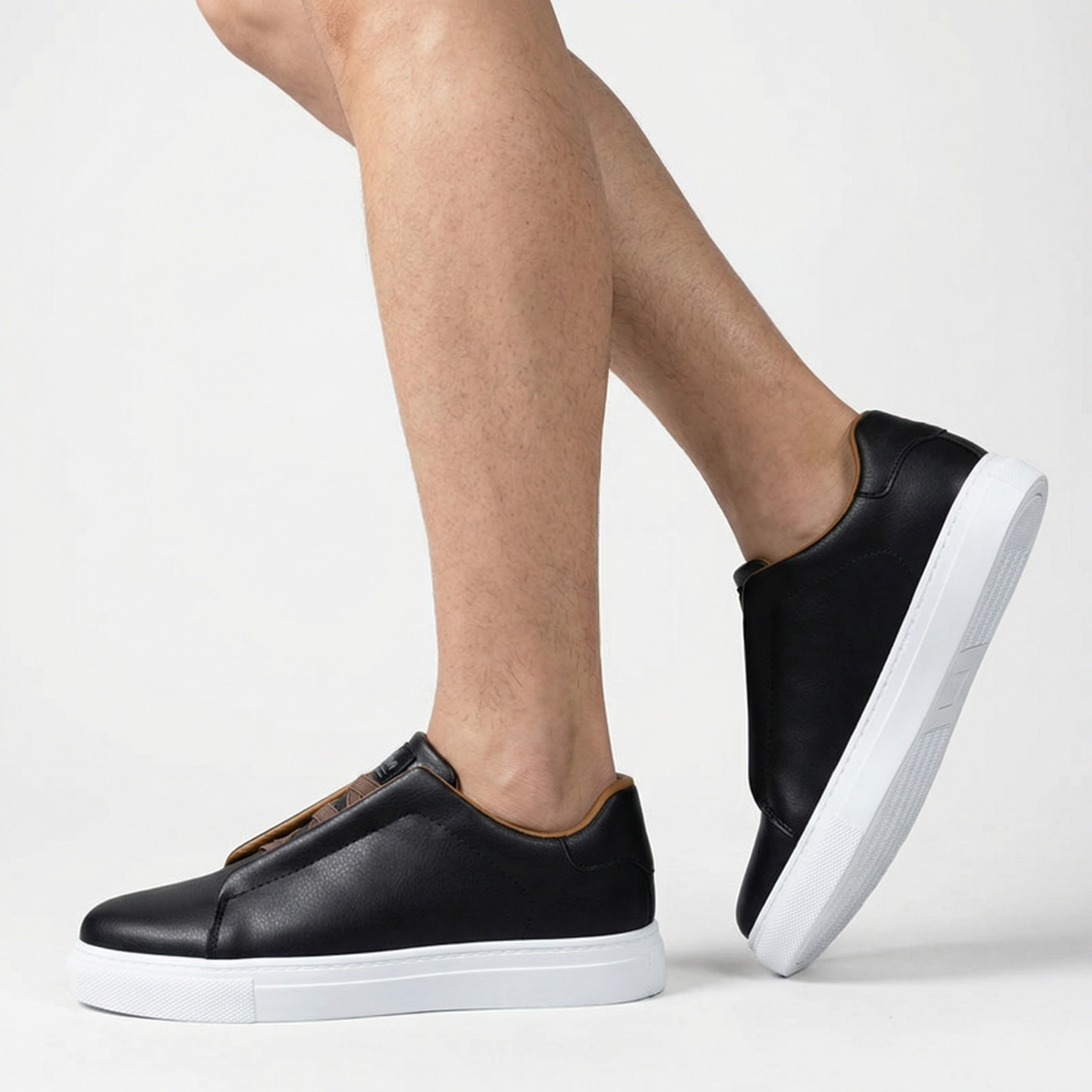 Sneakersy Męskie Wsuwane Bez Sznurówek