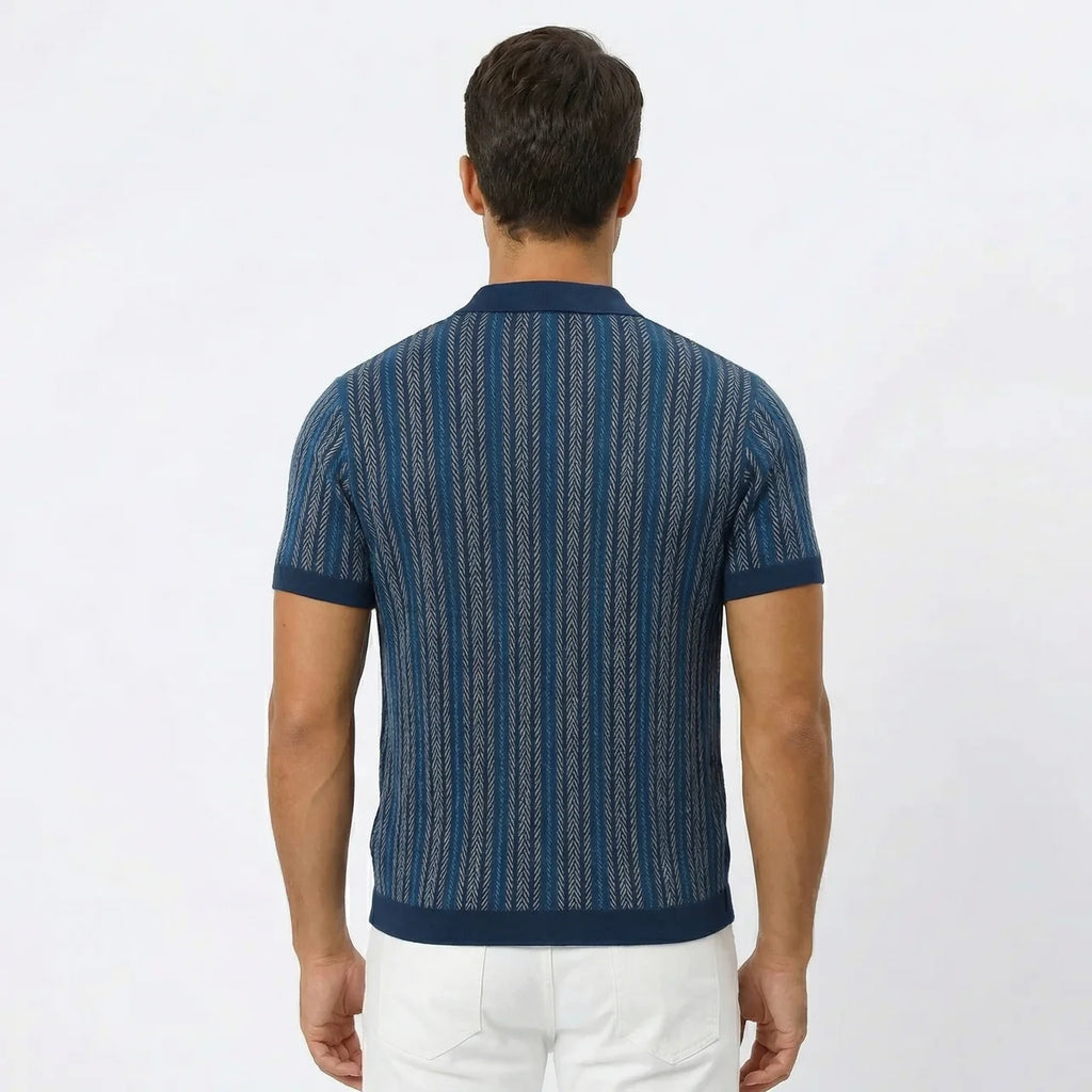 Koszule Męskie Button-Down W Jodełkę