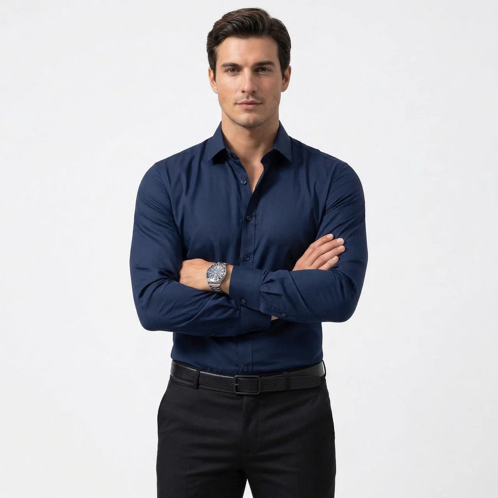 Koszula Męska Slim Fit Bez Prasowania