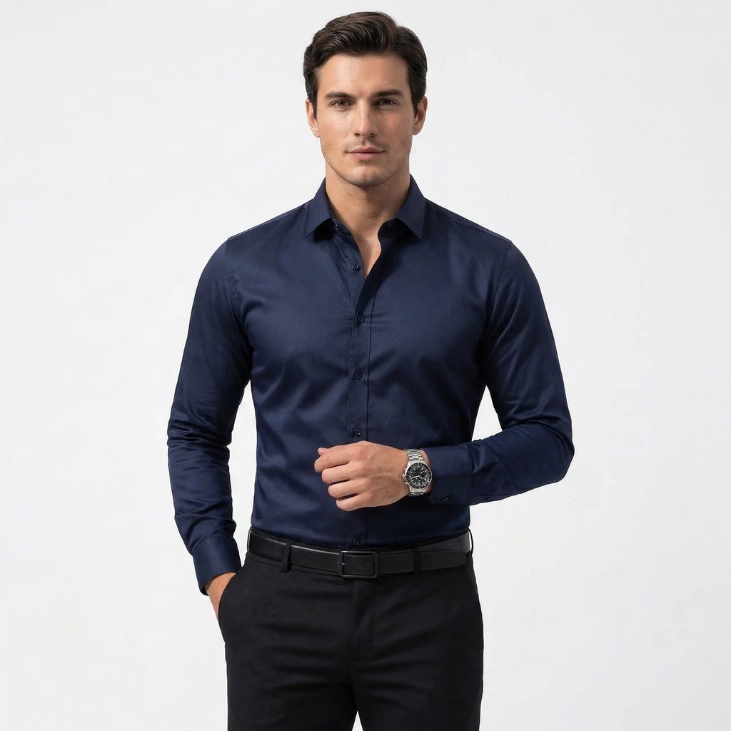 Koszula Męska Slim Fit Bez Prasowania