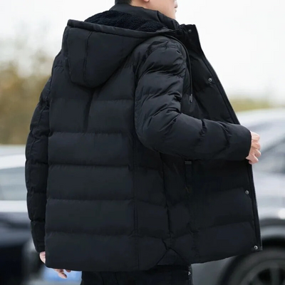 Nowoczesna Kurtka Zimowa Z Kapturem – Ocieplana Kurtka Outdoorowa