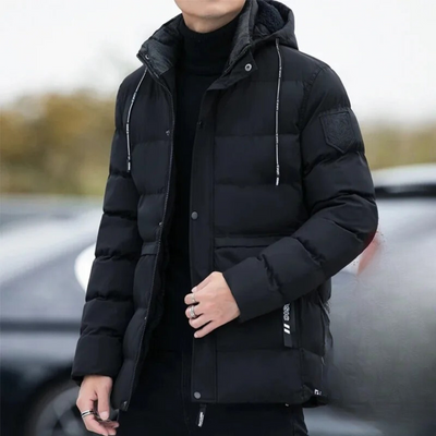 Nowoczesna Kurtka Zimowa Z Kapturem – Ocieplana Kurtka Outdoorowa