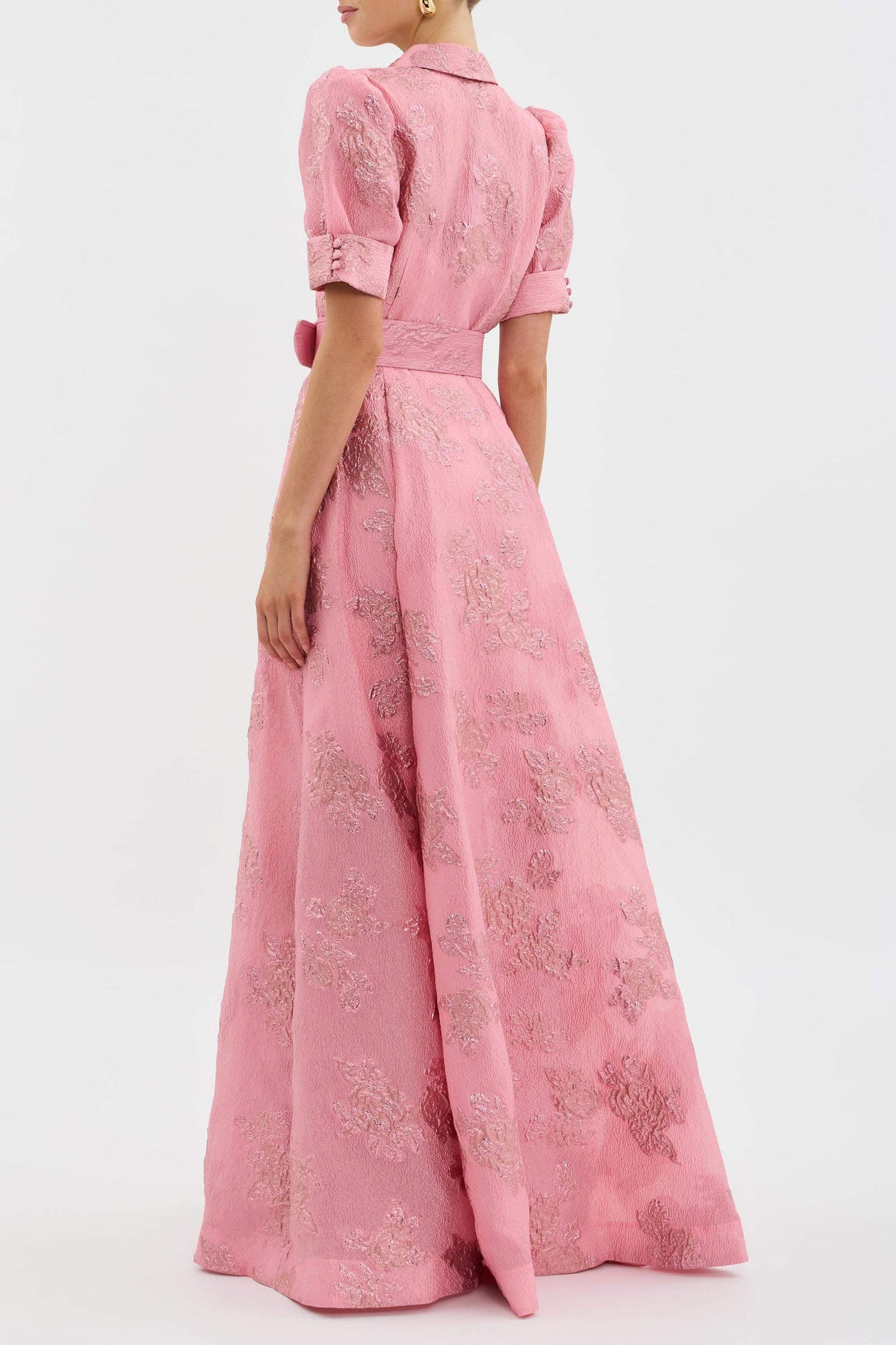 Sukienka Koszulowa W Kolorze RóżOwego Vintage | Maxi