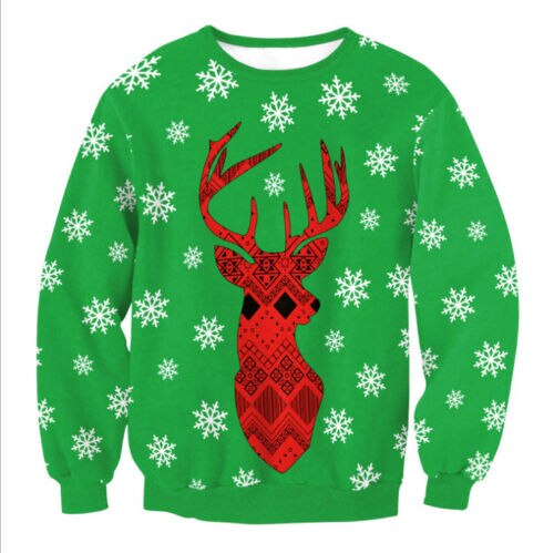 Retro Sweter Świąteczny – Klasyczny Wesoły Pulower