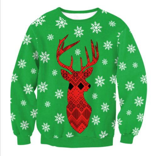 Retro Sweter Świąteczny – Klasyczny Wesoły Pulower