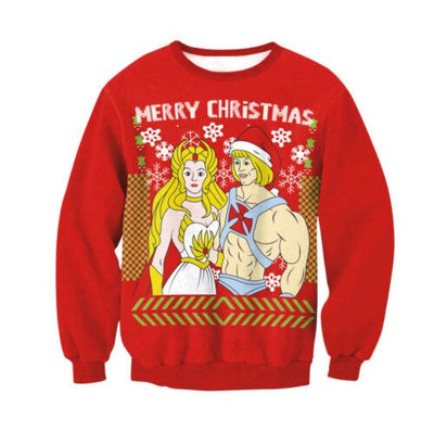 Retro Sweter Świąteczny – Klasyczny Wesoły Pulower