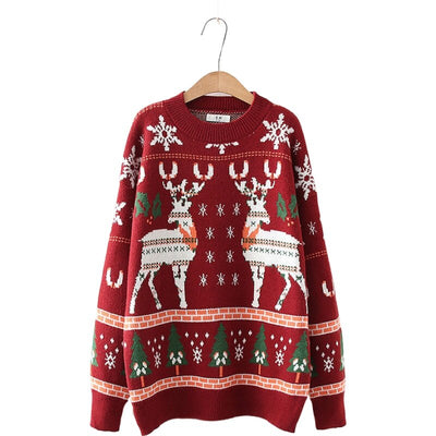 Klasyczny Sweter Świąteczny – Vintage Pulower Na Boże Narodzenie