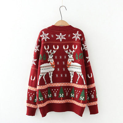 Klasyczny Sweter Świąteczny – Vintage Pulower Na Boże Narodzenie