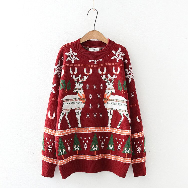 Klasyczny Sweter Świąteczny – Vintage Pulower Na Boże Narodzenie