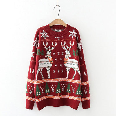 Klasyczny Sweter Świąteczny – Vintage Pulower Na Boże Narodzenie